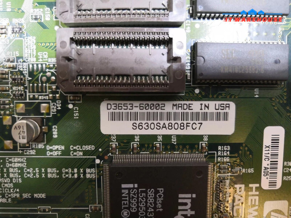 -    HP  D3653-60002 X11/C Pentium  motherboard  W/ CPU  