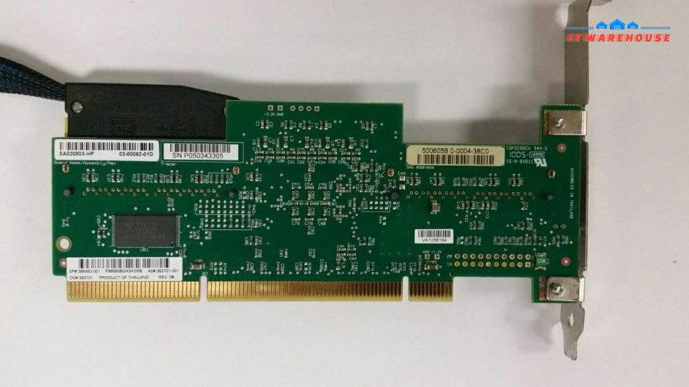 HP Dual SAS/SATA PCI-X Host Bus Adapter 366493-001 / SAS3080X-HP / 383701-001