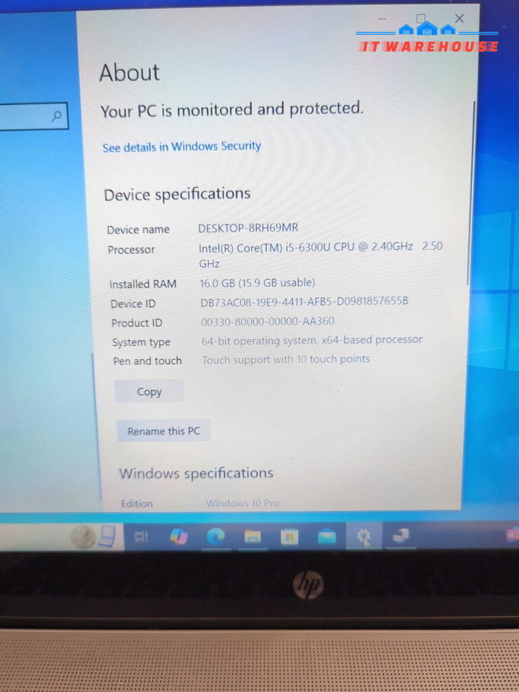 HP EliteBook 840 G3 14’’ Laptop i5-6300U CPU /8GB DDR4/ 256 SSD/ Win10 (*READ)