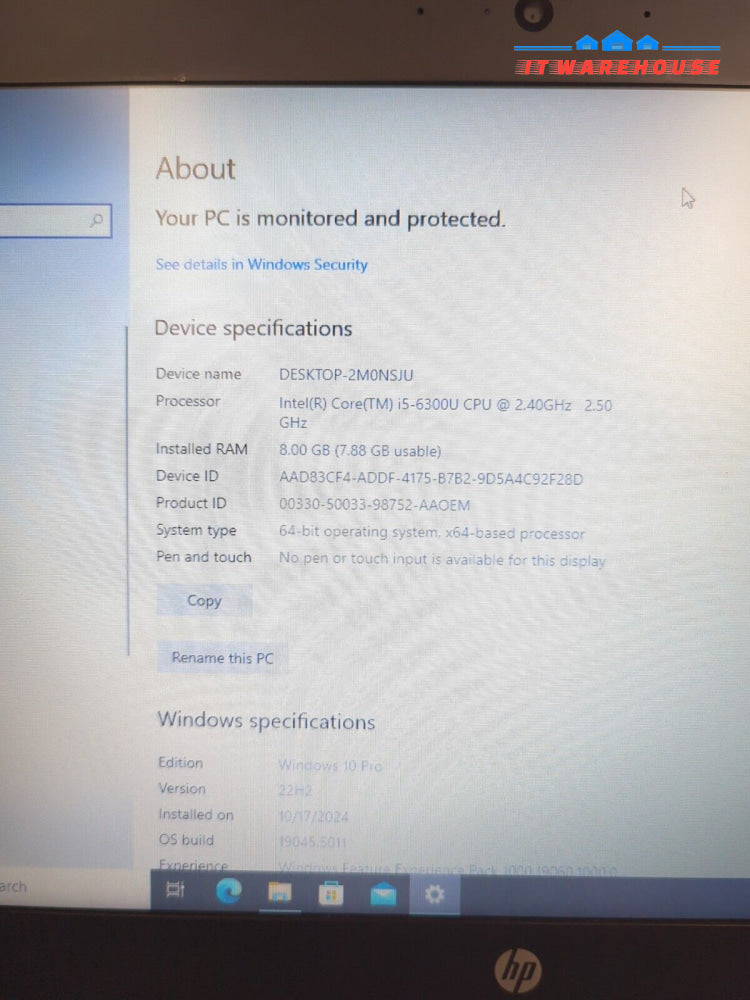 HP EliteBook 840 G3 14’’ Laptop i5-6300U CPU/ 8GB RAM/128GB SSD/WIN 10 (*READ)-