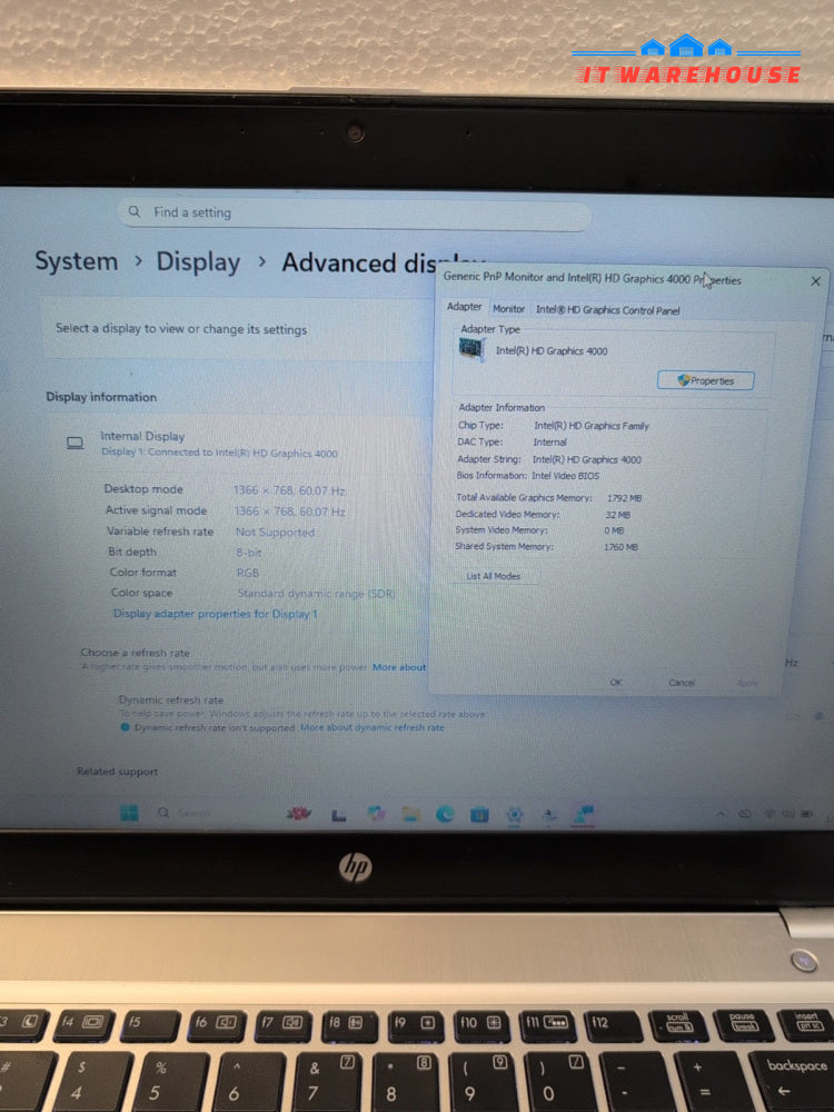 HP EliteBook Folio 9470m 14" Laptop Intel i7-3687U/8GB RAM/250GB SSD/Win11 -
