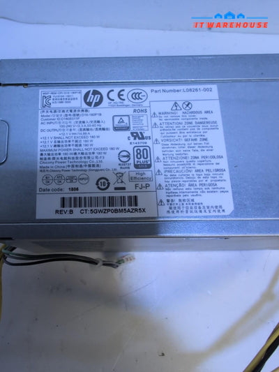 HP Envy Pavilion 590/595 Desktop 180W Power Supply L08261-002 D16-180P1B TESTED-