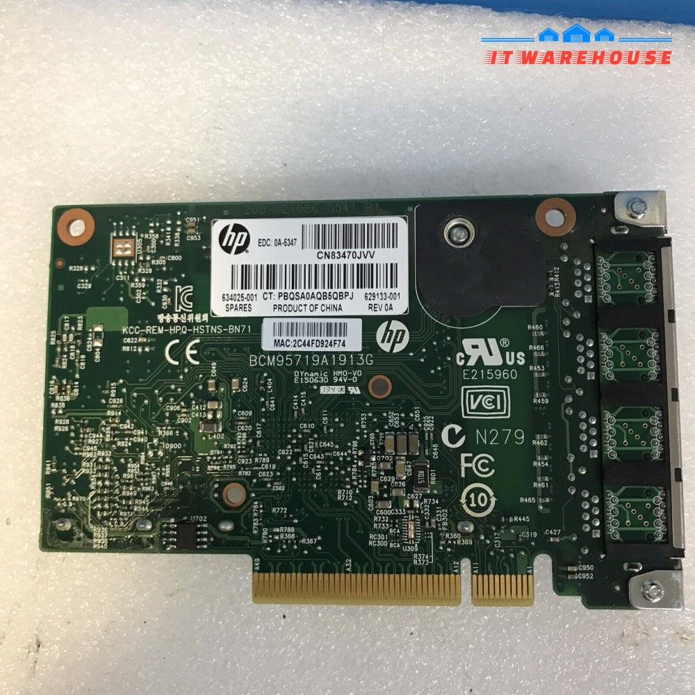 HP Ethernet 1GB 4-Port 331FLR Adapter HSTNS-BN71 629133-001 634025-001