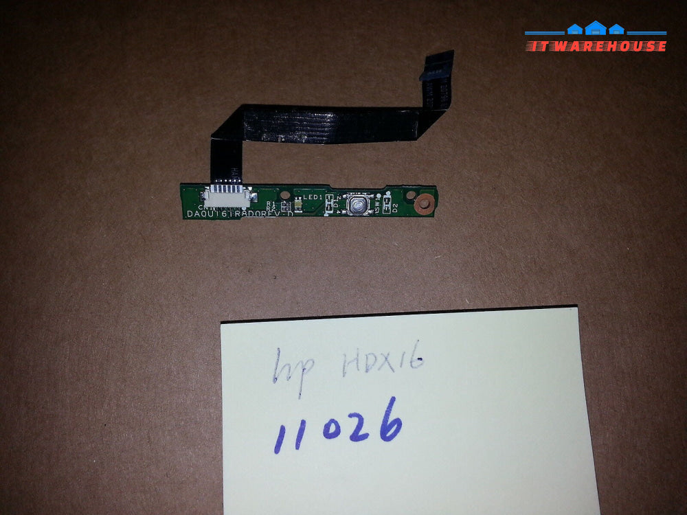 HP HDX 16 Laptop power switch button board