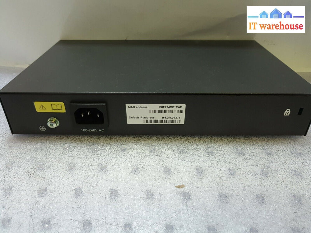 - Hp Hpe 1620-8G 8 Ports Gigabit Managed Switch Jg912A