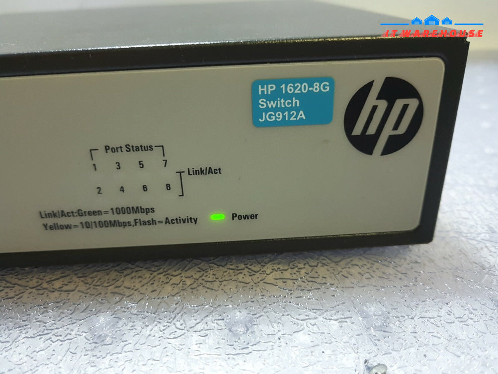 - HP HPE 1620-8G 8 PORTS GIGABIT MANAGED SWITCH JG912A
