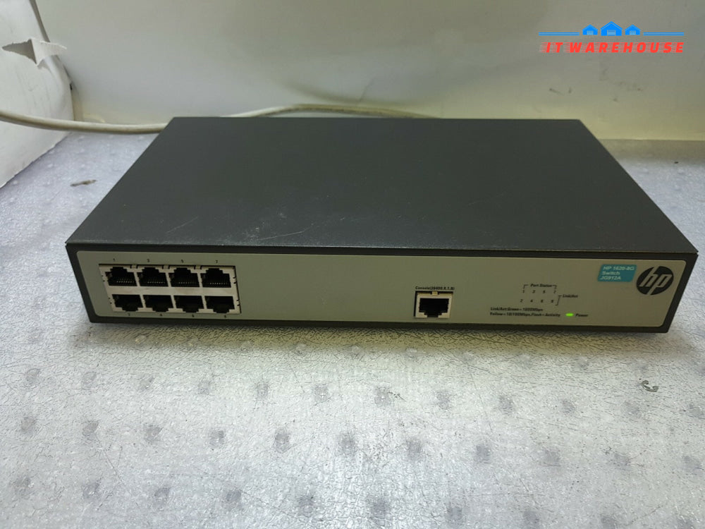 - HP HPE 1620-8G 8 PORTS GIGABIT MANAGED SWITCH JG912A