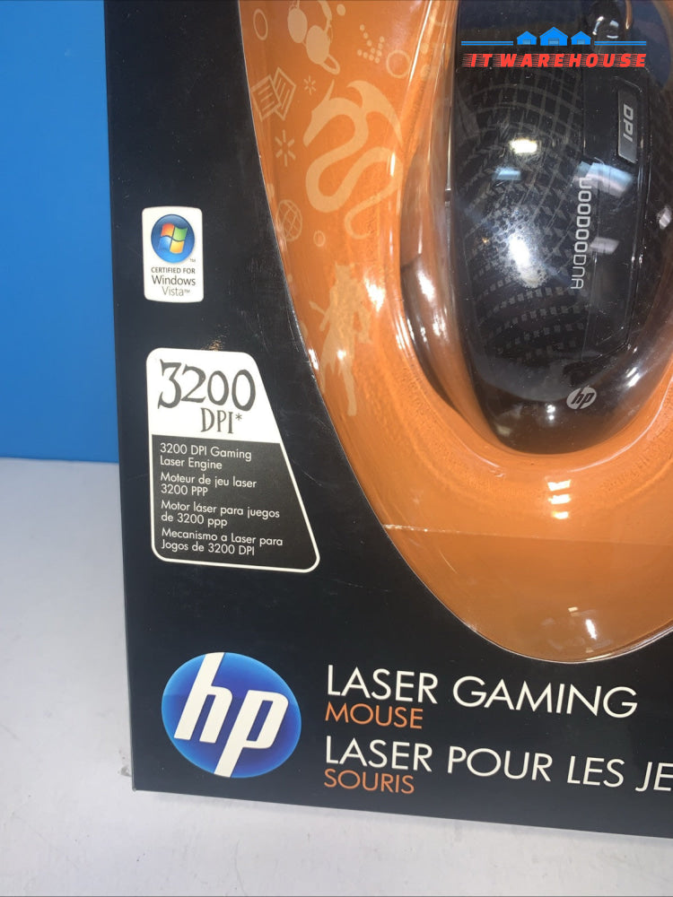 HP Laser Mouse Gaming Grade laser performance 3200 DPI NEW