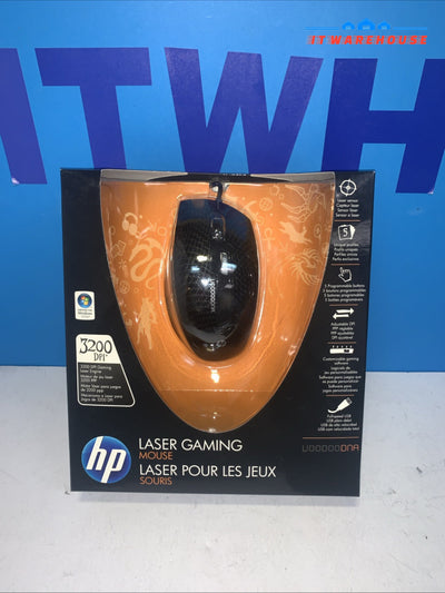 HP Laser Mouse Gaming Grade laser performance 3200 DPI NEW
