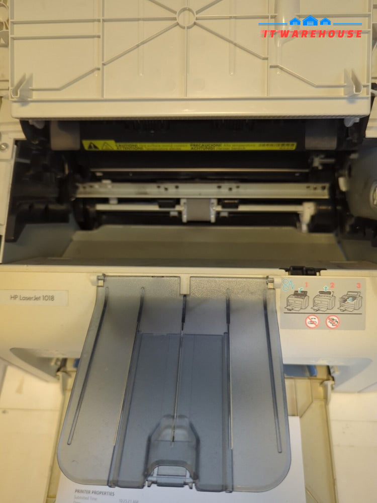 Hp Laserjet 1018 Standard Laser Printer Tested (No Toner) -
