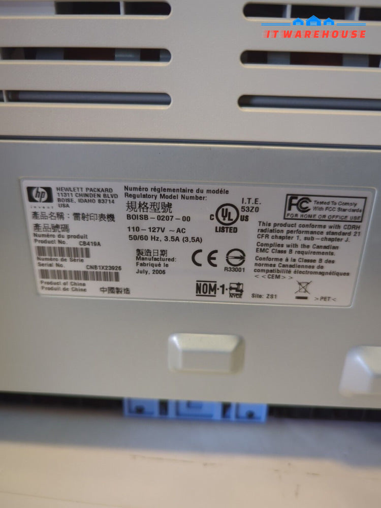Hp Laserjet 1018 Standard Laser Printer Tested (No Toner) -
