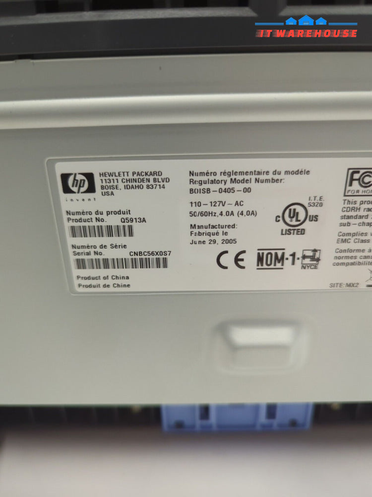HP LaserJet 1022n Network Laser Printer 16k Pages Tested (No Toner)