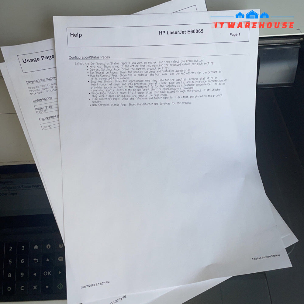 HP LaserJet Managed E60065 65PPM 1200x1200 (Page count 9.5K only)