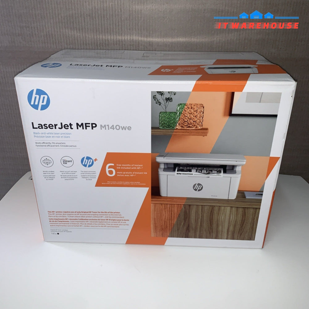 HP Laserjet MFP M140we Laser Printer with used toner/USB/power cable