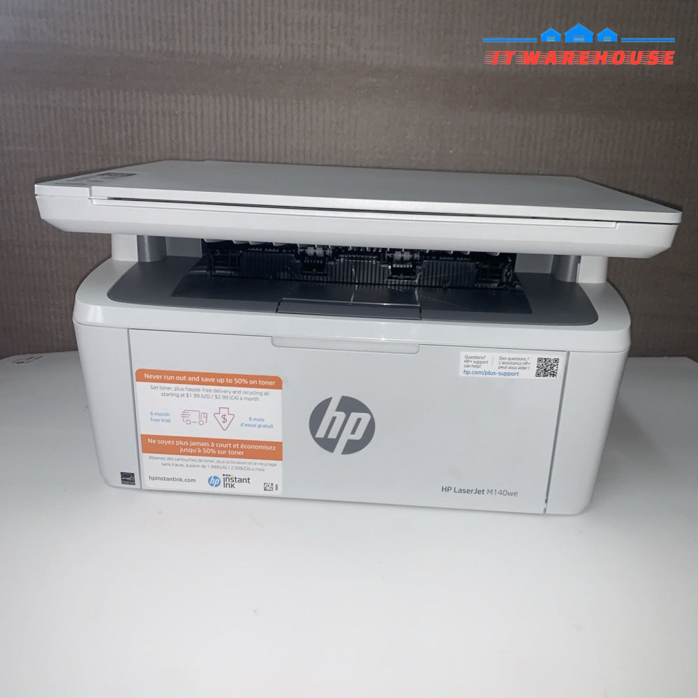 HP Laserjet MFP M140we Laser Printer with used toner/USB/power cable