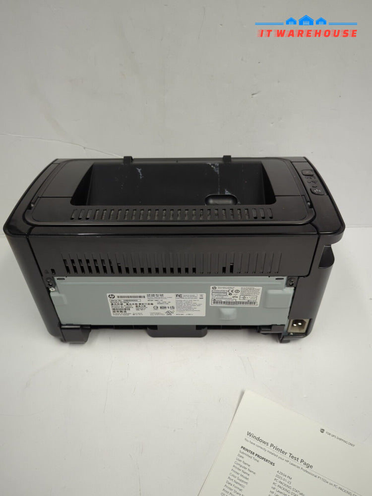 HP LaserJet Pro P1102w Wi-Fi Monochrome Printer (No Toner *READ*)