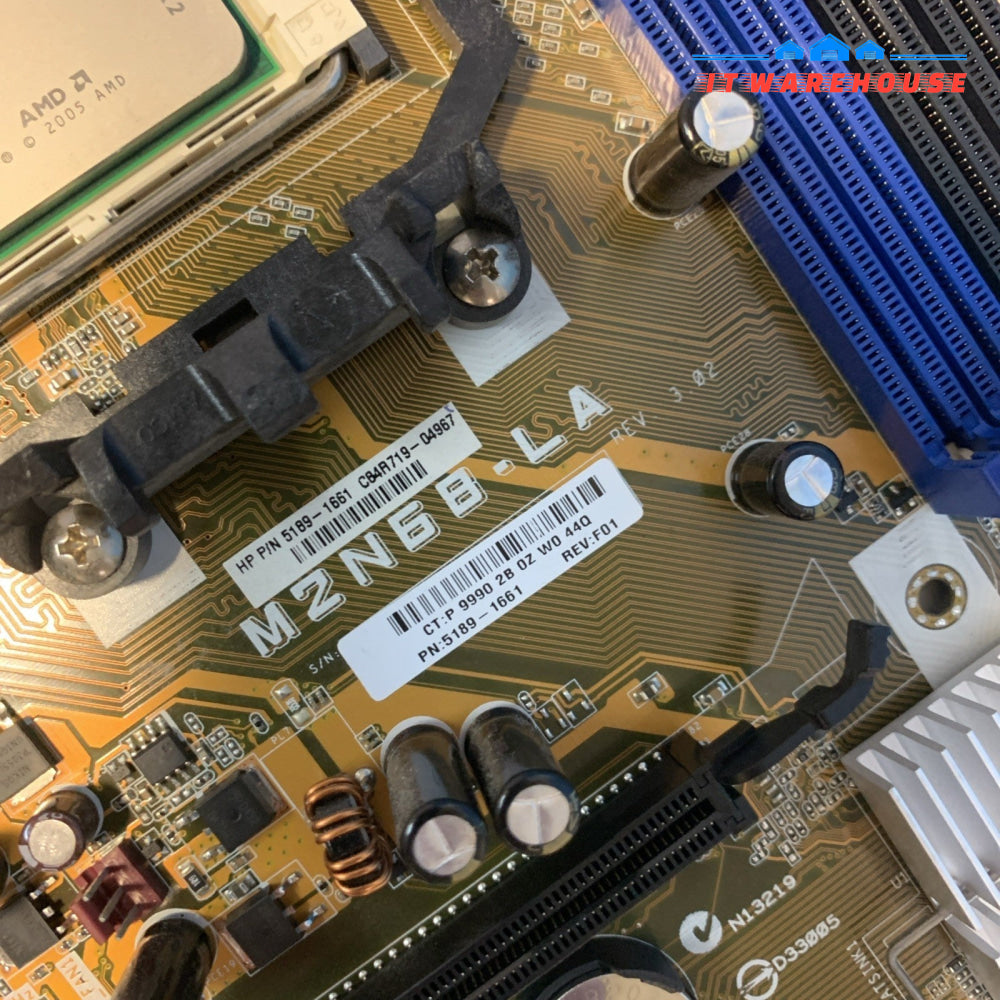 HP Motherboard AM2 5189-1661 M2N68-LA REV 1.01 AMD Athlon 64 X2 CPU 5000 + 