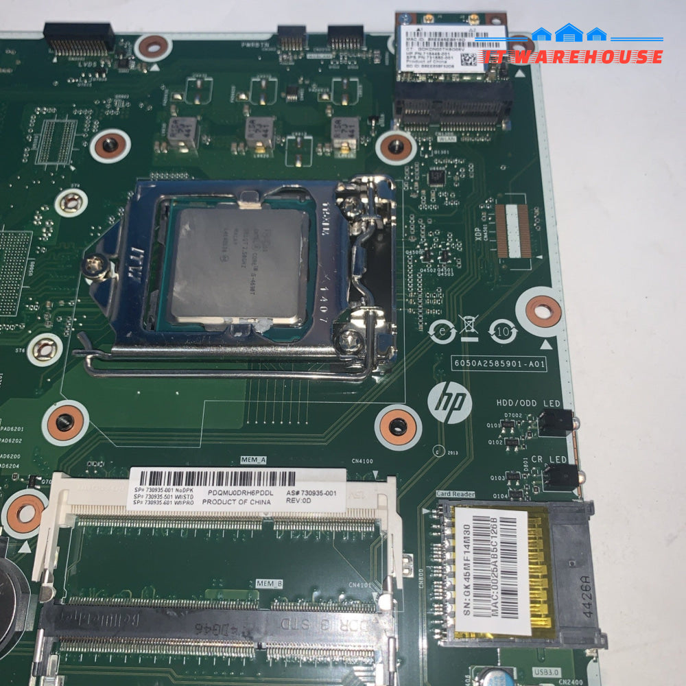 HP Pavilion 23 AiO Motherboard w/CPU i5-4690T