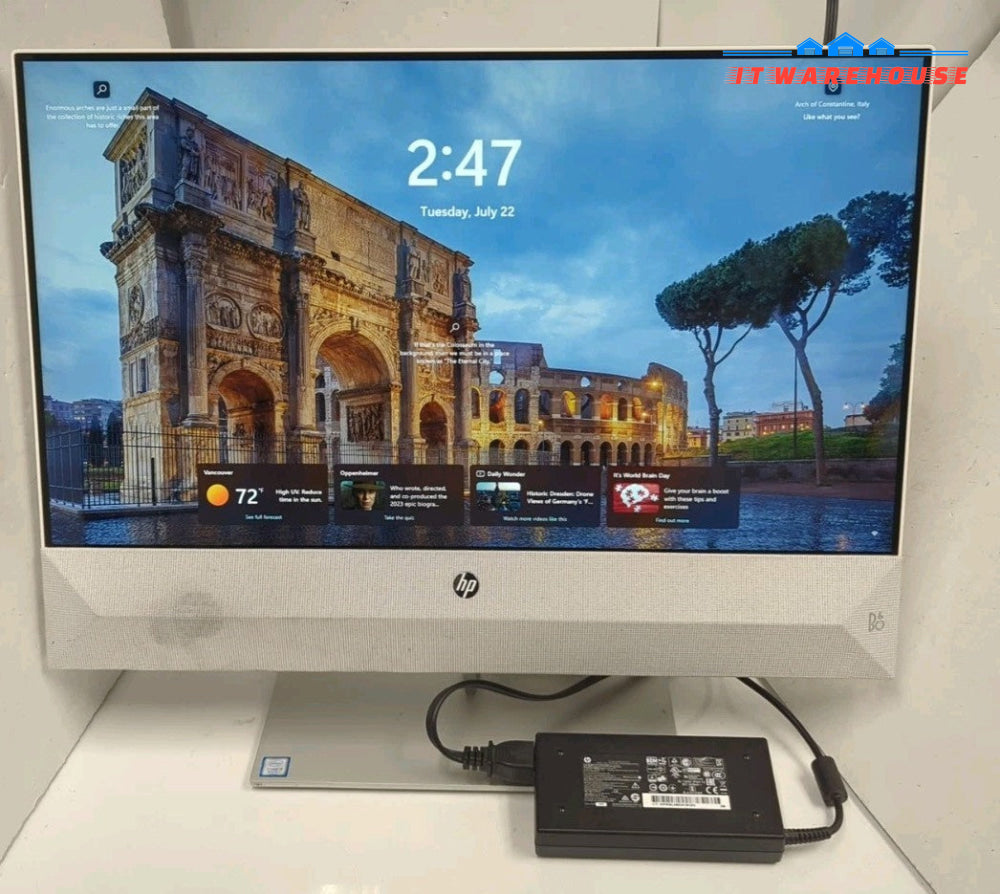 HP Pavilion 24" AlO Touch PC i5-9400T CPU/16GB DDR4/128 GB SSD+1TB HDD/WIN 11 -