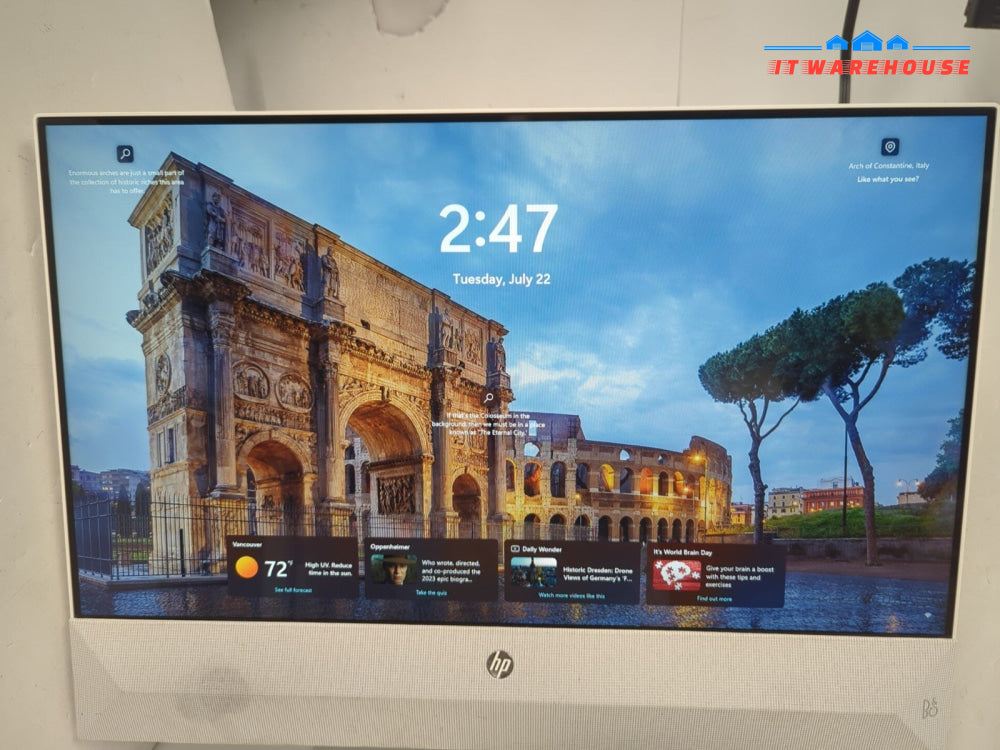 HP Pavilion 24" AlO Touch PC i5-9400T CPU/16GB DDR4/128 GB SSD+1TB HDD/WIN 11 -