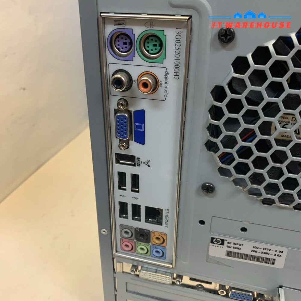 HP Pavilion a1640n Desktop 2-Core 6300 / 3GB /300G / Card Reader/Windows XP SP3