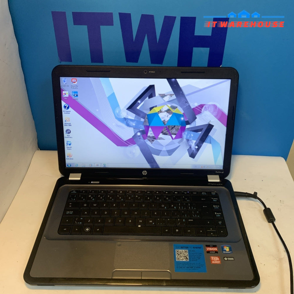 HP PAVILION G6 15.6" Laptop - AMD A4-3305M APU/6GB RAM/750GB HDD/ Win 7 Home