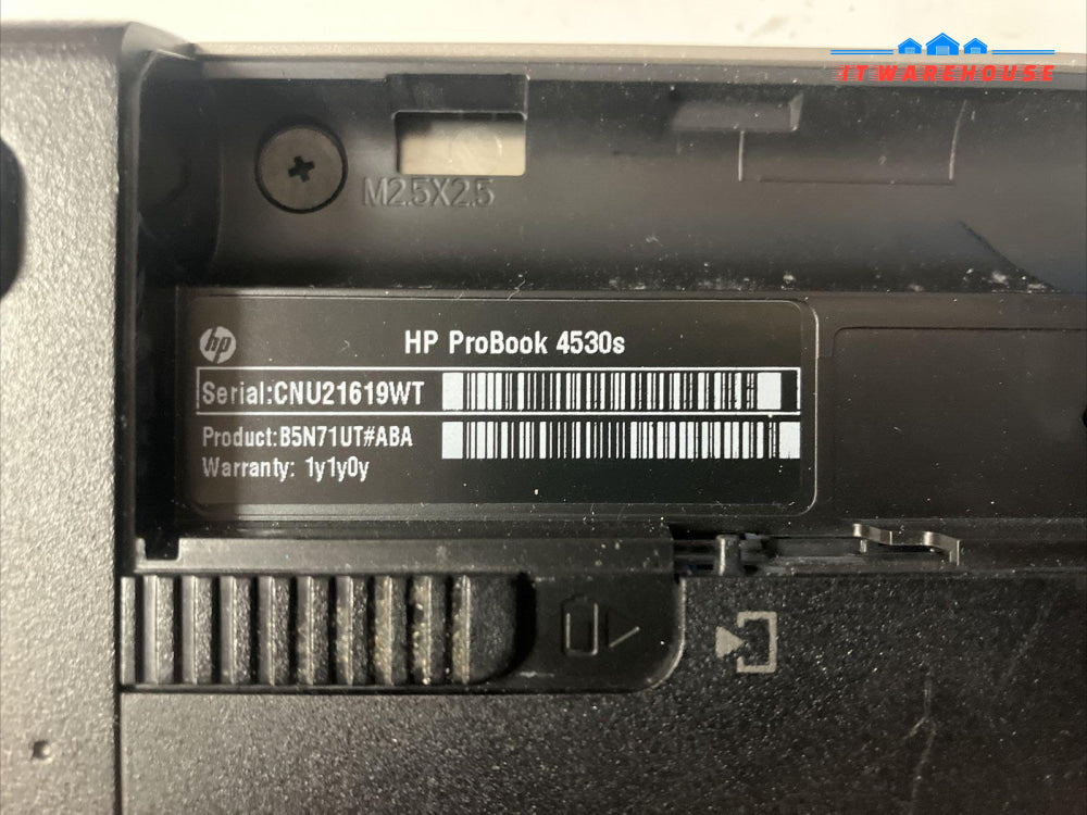 HP ProBook 4530s 15.6’’ Laptop i3-2350M/3GB /750GB/ Blu-ray/ WinXP (Bad Battery)