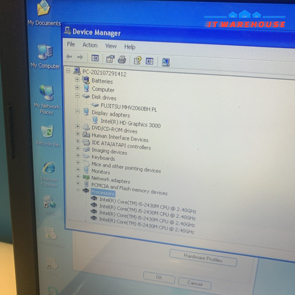 HP ProBook 4530s Intel i5-2430M Windows XP Pro SP3 Industrial Retro Laptop