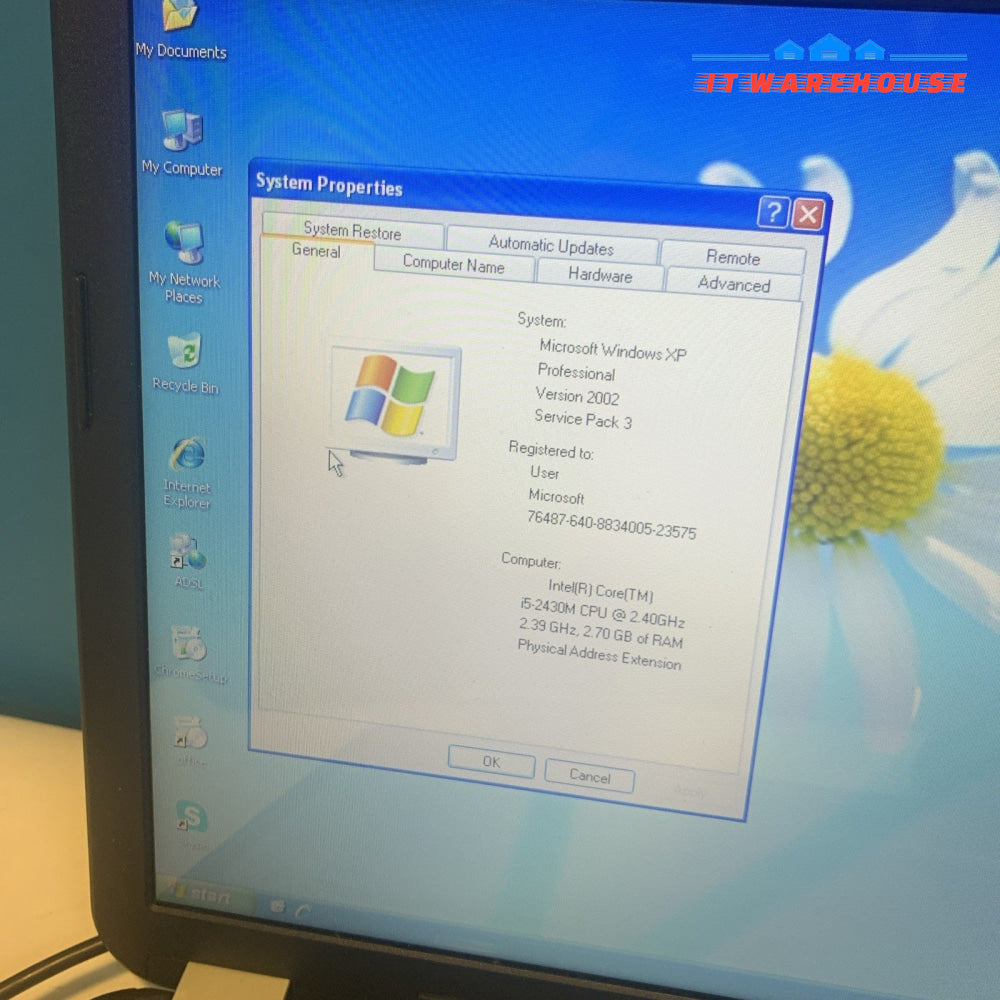 HP ProBook 4530s Intel i5-2430M Windows XP Pro SP3 Industrial Retro Laptop
