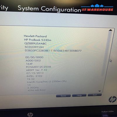 HP ProBook 5330m 13.3’’ i3-2350M 4GB RAM laptop (read)