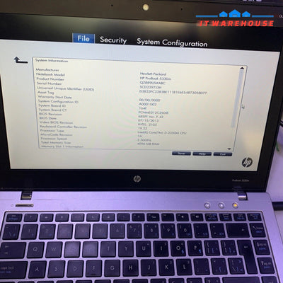 HP ProBook 5330m 13.3’’ i3-2350M 4GB RAM laptop (read)