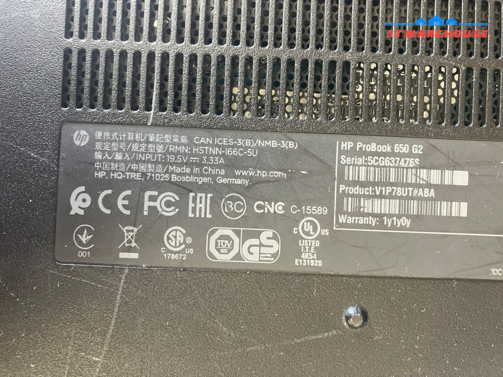 HP ProBook 650 G2 i5-6200U Laptop (working Motherboard & Screen)