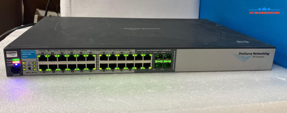 HP ProCurve 2810-24G J9021A 24x Ports + 4x SFP Gigabit Network Switch ~