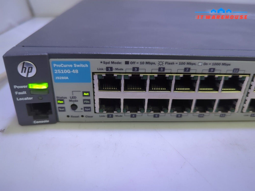 HP Procurve switch 2510G-48 J9280A 48 Ports Gigabit managed switch -