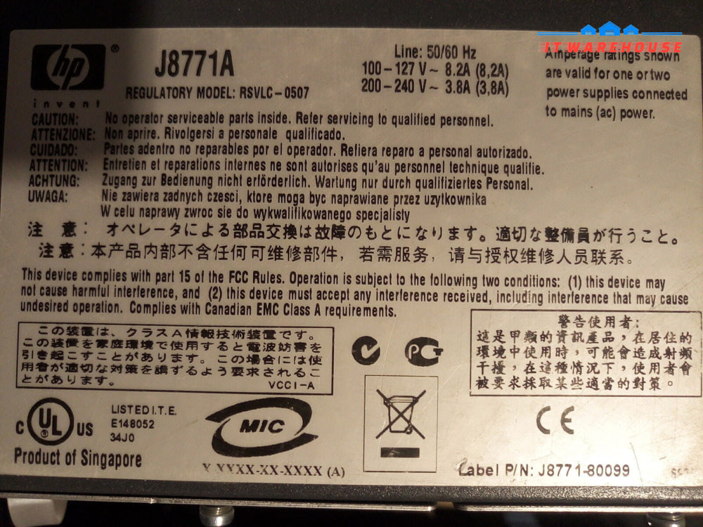 - HP  ProCurve Switch 4202vl-48G J8771A RSVLC-0507 @@@