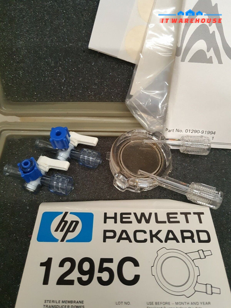 - HP Quartz Transducer For Physiological Pressure Movements 1290A W/6x New 1295C