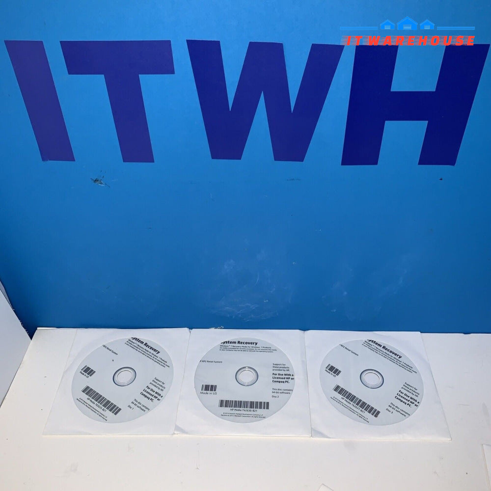 HP RP2 Retai Windows 7  Operating System 762635 /762636/762637 Software Recovery