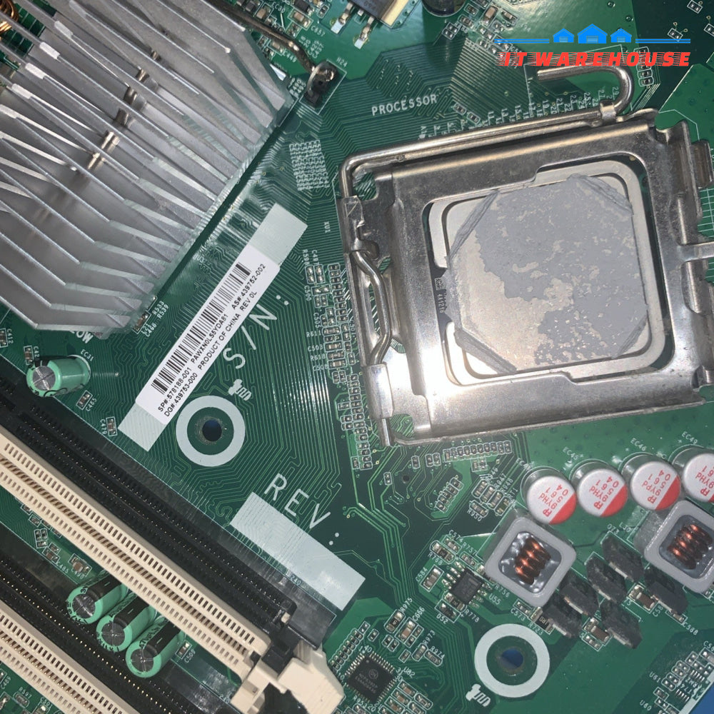 HP RP5700 Motherboard +Core 2 E6400 2.13ghz CPU 578188-001 439753-000