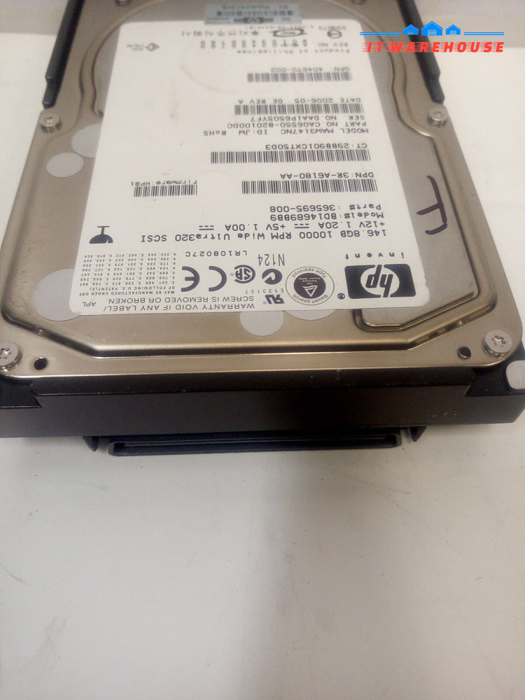 -  HP SCSI 365695-008 146GB 10K U320 PLUGGABLE HARD DRIVE MAW3147NC @@@