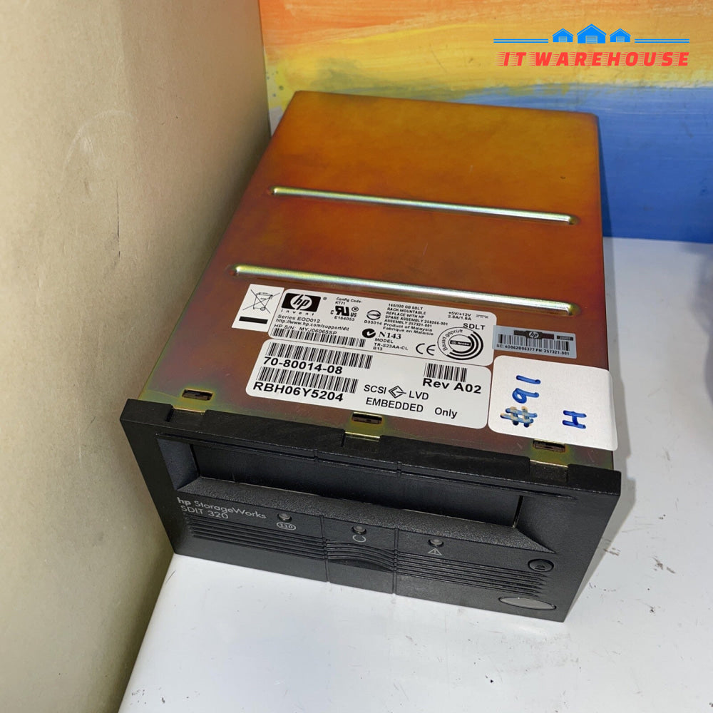 HP StorageWorks SDLT 320 160/320GB SCSI LVD Tape Drive