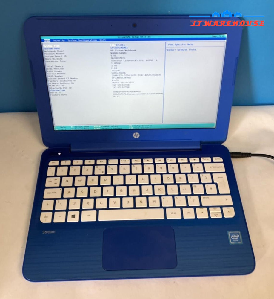 HP Stream Notebook 12" Laptop Celeron N3050 CPU / 2GB RAM / 32GB (As is, Read) ~