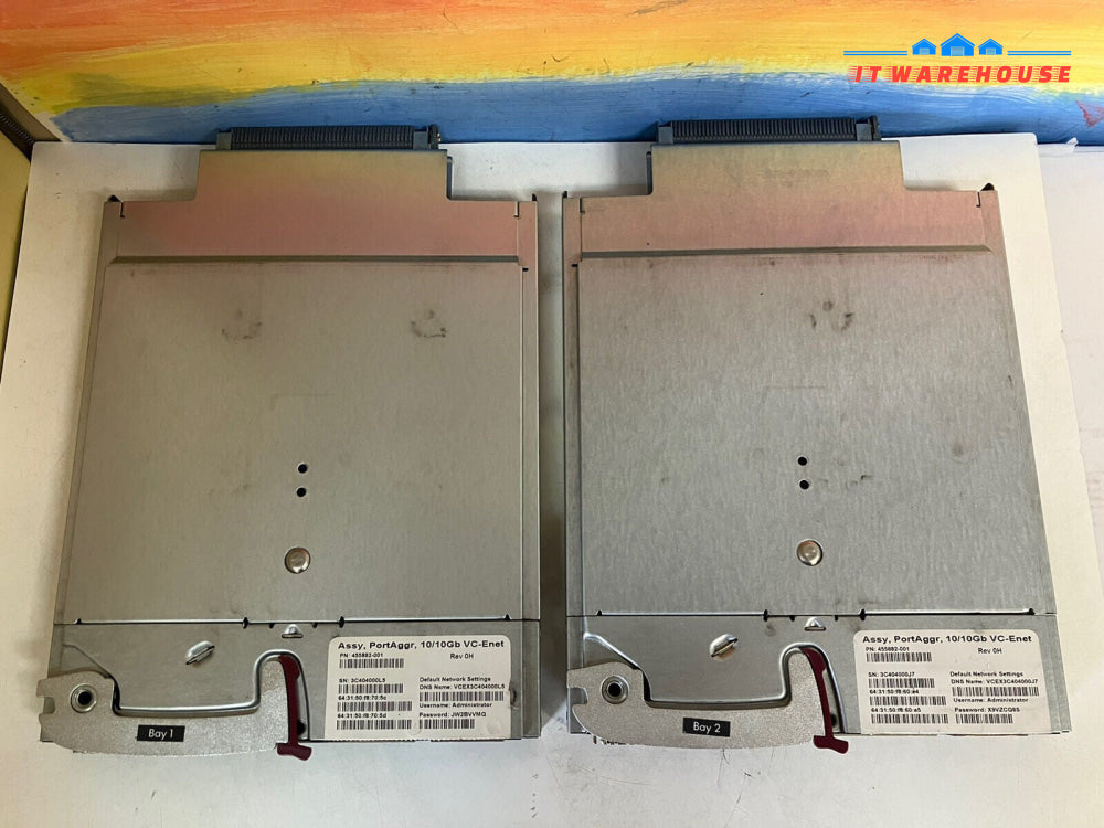 ~ HP VC Virtual Connect Enet 10/10Gb Ethernet Switch Module 455882-001 VC-Enet