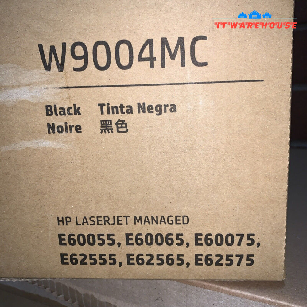 HP W9004MC Black Toner Cartridge OEM Sealed E6055 E60065 E62555 E62565 E62575