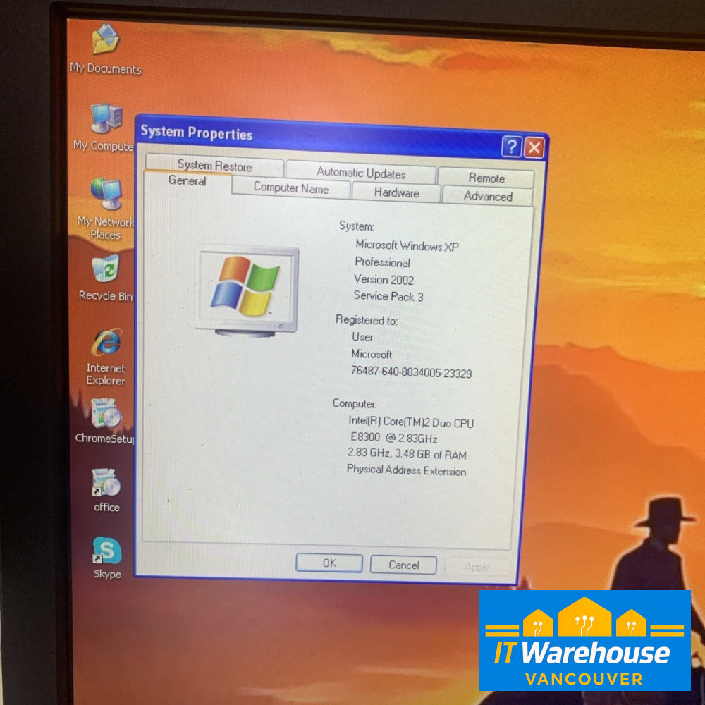 HP XW4600 Workstation C2D E8300 2.83GHz/4GB /500GB HD5450 GPU Windows XP Pro SP3