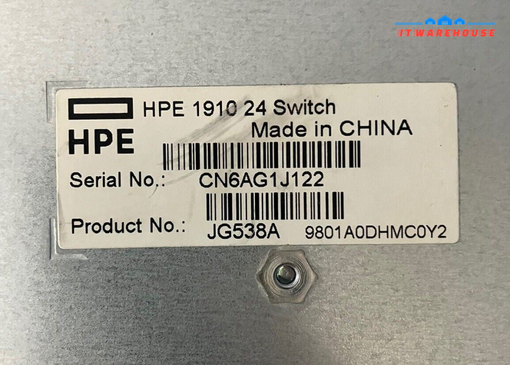 HPE OfficeConnect 1910 Series Switch JG538A 10/100/1000 Gigabit Smart Switch ~