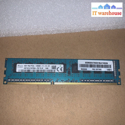 Hynix 4GB  PC3L-12800E DDR3 1600Mhz ECC SERVER Memory HMT451U7AFR8A-PB