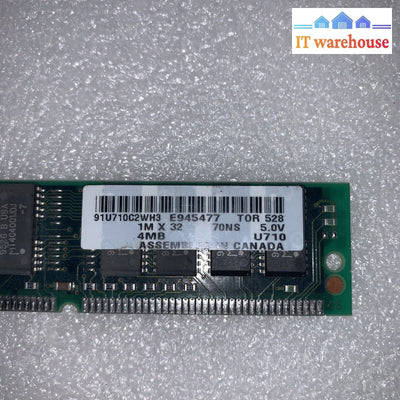 IBM  4MB FPM-RAM non-Parity 70 ns 72-pin Memory E945477 U710