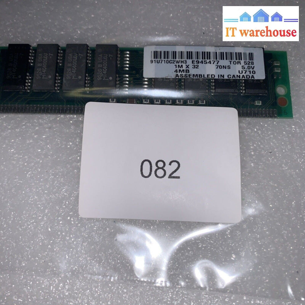 IBM  4MB FPM-RAM non-Parity 70 ns 72-pin Memory E945477 U710