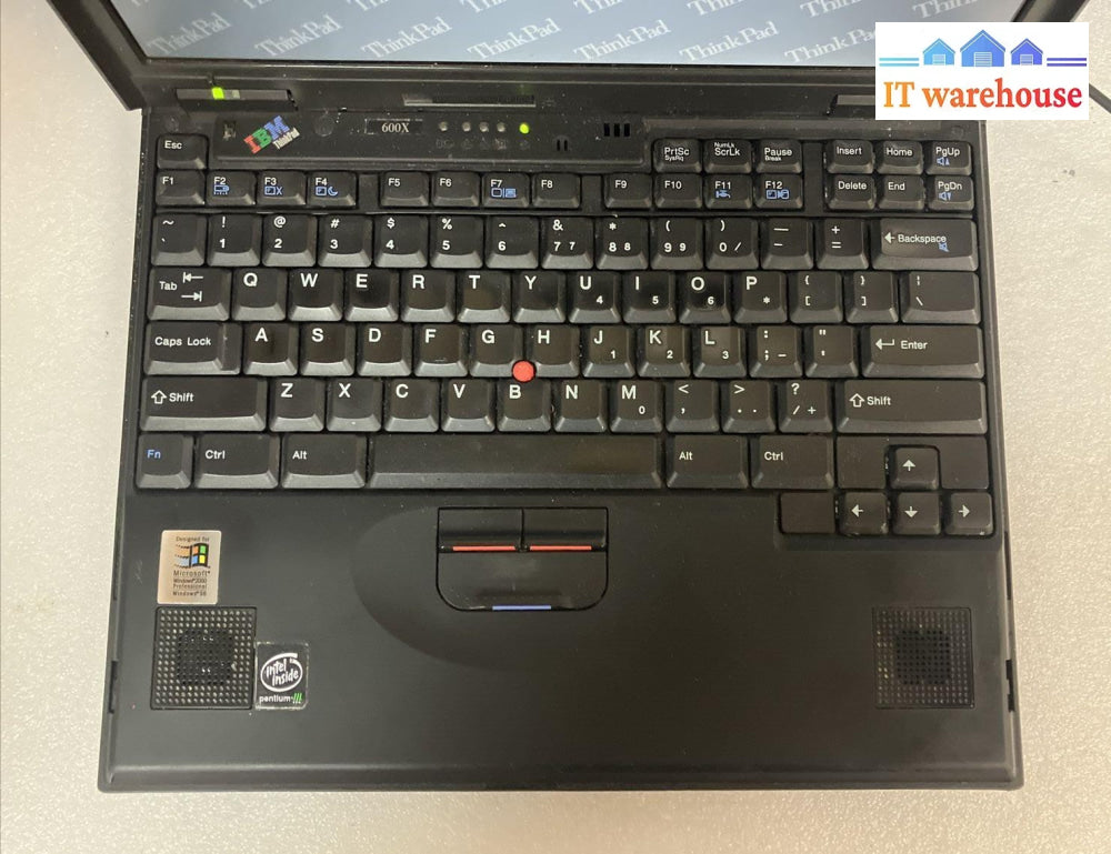 Ibm 600X Type 2645 13’ Laptop Pentium Iii Cpu 1Gb Ram 40Gb Hdd No Os (Read) ~