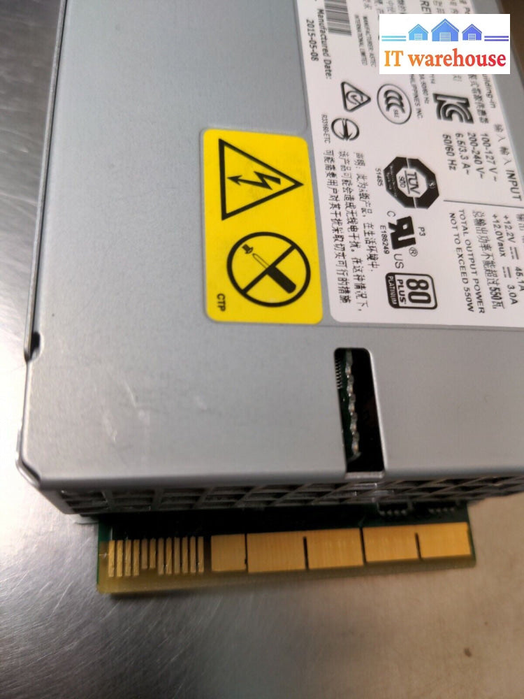 - IBM  700-013702 94Y8172 94Y8173 550W POWER SUPPLY FOR x3650 M5 X3500 M5 